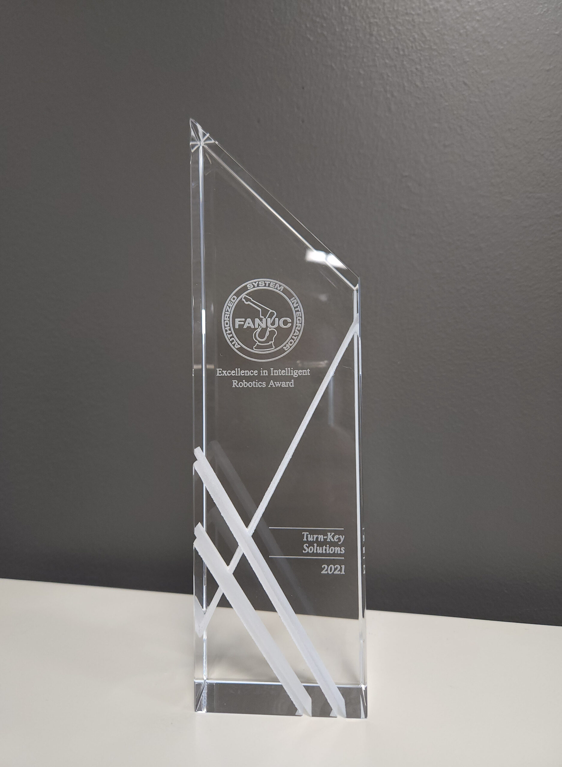 Execellence in Intelligent Robotics in 2021 (Awarded by FANUC)